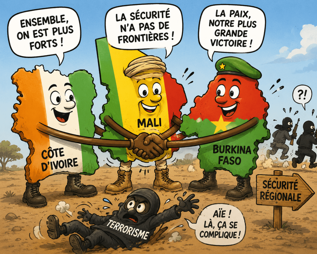 Sécurité régionale : la Côte d’Ivoire appelle à une alliance renforcée avec le Burkina Faso et le Mali contre le&nbsp;terrorisme