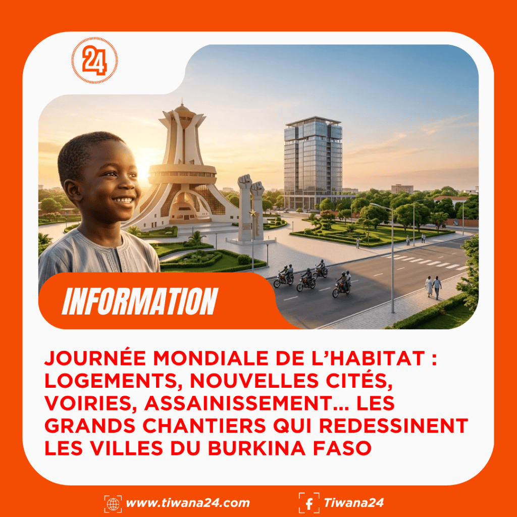 JOURNÉE MONDIALE DE L’HABITAT : LOGEMENTS, NOUVELLES CITÉS, VOIRIES, ASSAINISSEMENT… LES GRANDS CHANTIERS QUI REDESSINENT LES VILLES DU BURKINA&nbsp;FASO
